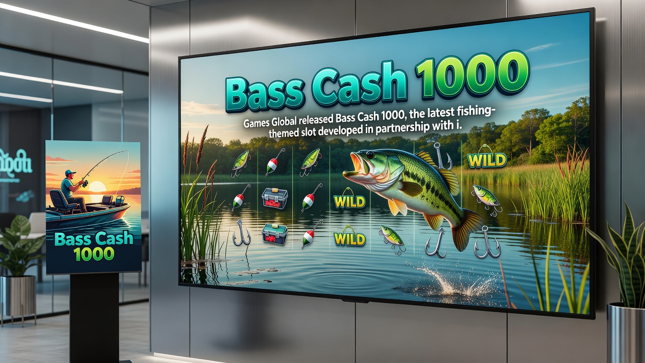 Detailed view of Bass Cash 1000 reels and bonus features in action